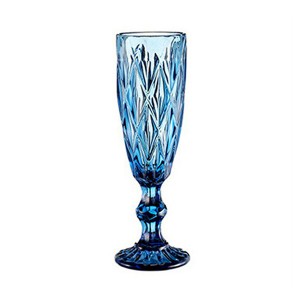 China Blue Vintage Pressed Glassware Collection