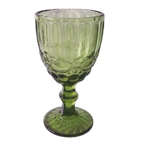 Green Embossing Fancy Glassware Collection