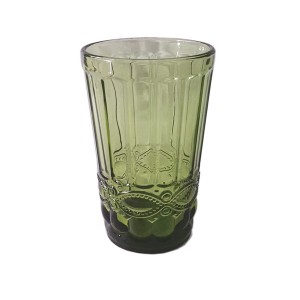 Green Embossing Fancy Glassware Collection