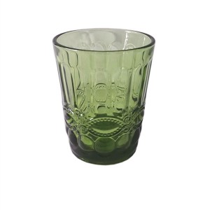 Green Embossing Fancy Glassware Collection