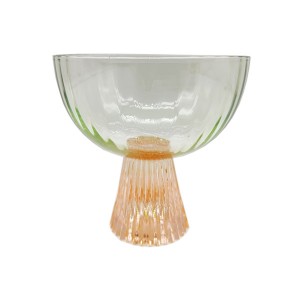 Colorful Vertical Stripe Glass Cups Set