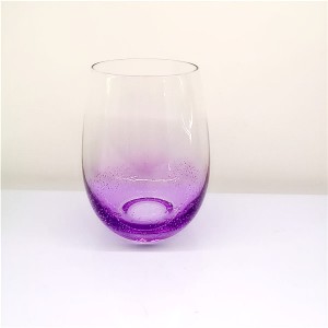 Bubble Glass Stemless Wine Glass