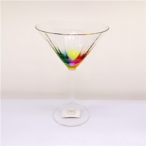 Gentle Ribbed Rainbow Wine Glass