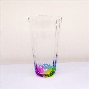 Gentle Ribbed Rainbow Wine Glass