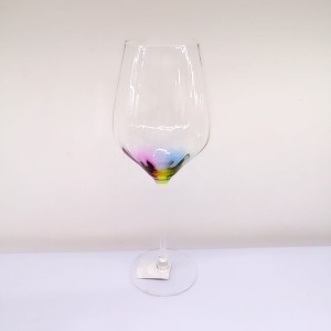 Gentle Ribbed Rainbow Wine Glass