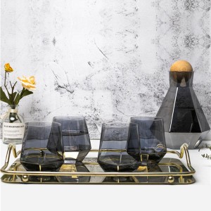 Set 4 Geometric Rock Glasses