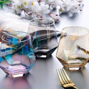 Set 4 Geometric Rock Glasses