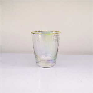 Gentle Ribbed Rainbow Wine Glasses