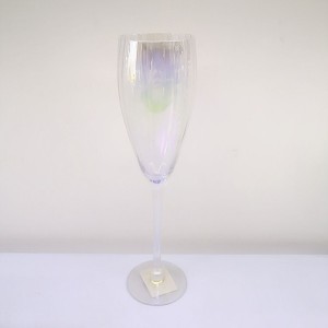 340ml Classical Vertical Rainbow Footed Wine Glasses