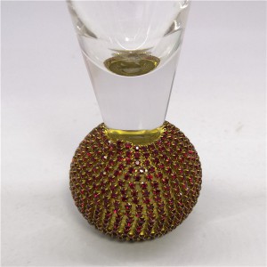 Glassware Elegant Clear Shot Glass with Luxury Diamond Ball Base